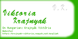 viktoria krajnyak business card